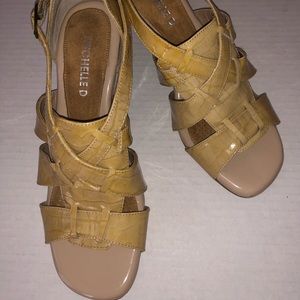 Michelle D Sandals Strappy High Heels Open Toe 7M